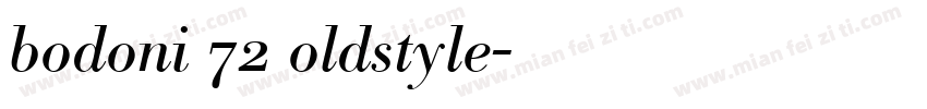 bodoni 72 oldstyle字体转换